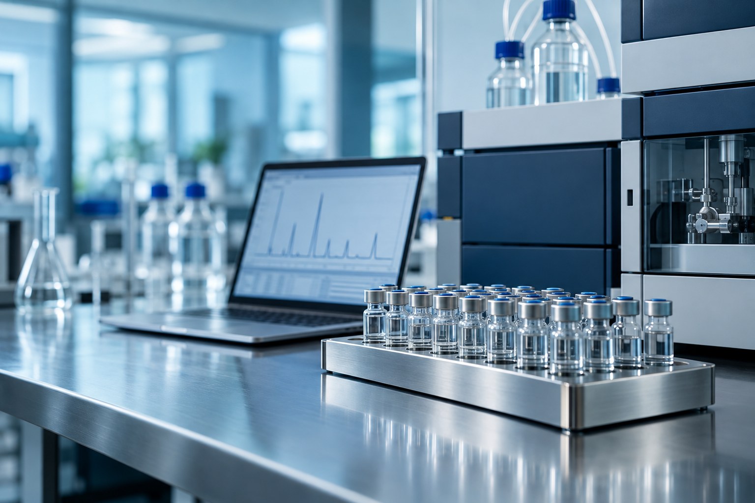 Analytical testing bench